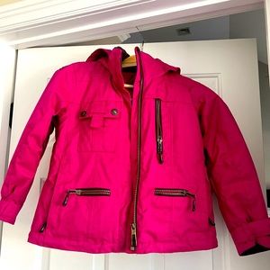 Ski jacket hot pink
